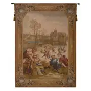 Les Patineurs French Wall Tapestry