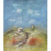 House on the Hill Canvas Oil Painting