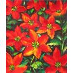 Red Petals of Joy Canvas Oil Painting