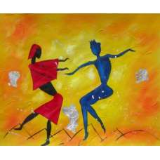 Dancing Fools Canvas Oil Painting