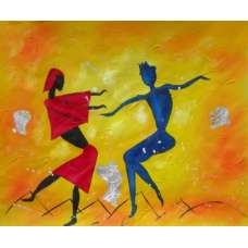 Dancing Fools Canvas Oil Painting