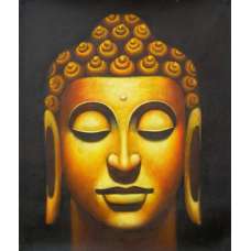 Bronze Buddha Canvas Oil Painting