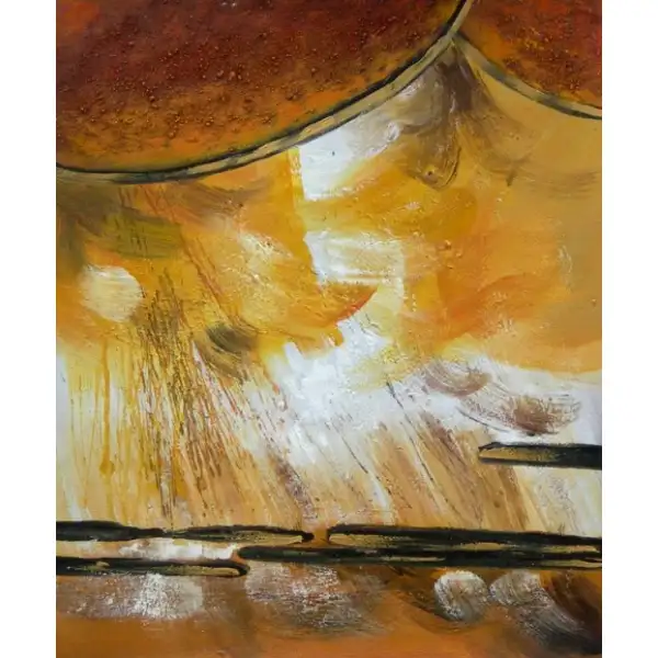 Shapes of Ochre Canvas Oil Painting