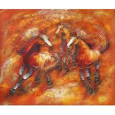 Wild Horses I Canvas Oil Painting