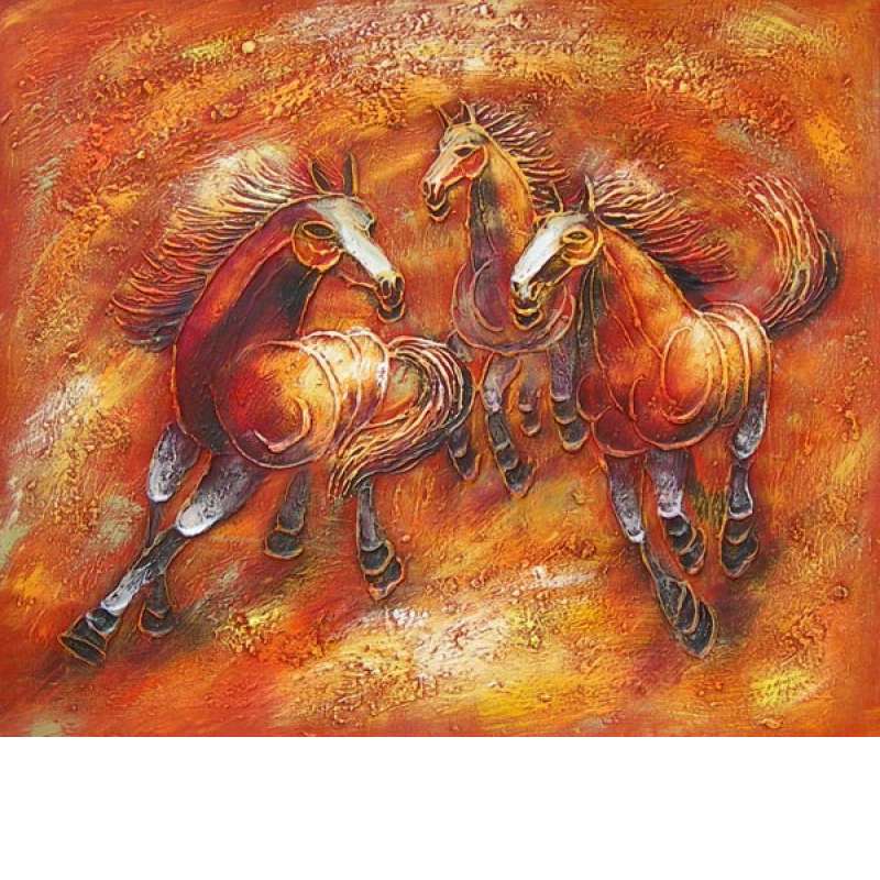 Wild Horses I Canvas Oil Painting