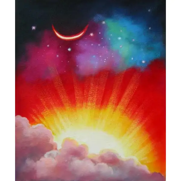 When Night Meets Day Canvas Oil Painting