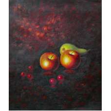 Apples and Pear Canvas Oil Painting