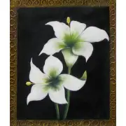 The White Lilies Canvas Oil Painting