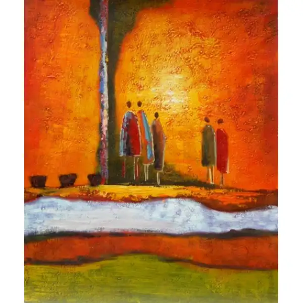 The Gathering Canvas Oil Painting