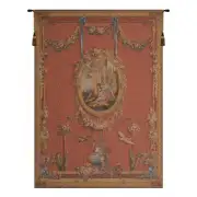 Medallion Serenade Rouge French Wall Tapestry
