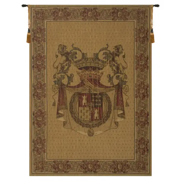Charlotte Home Furnishing Inc. Belgium Tapestry - 38 in. x 54 in. | Blason Tours Belgian Tapestry