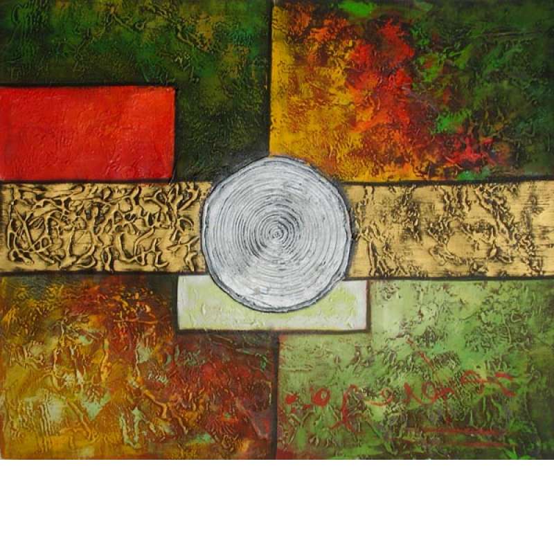 Silver Medallion I Canvas Oil Painting