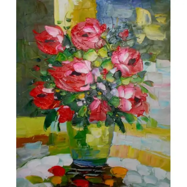 Peonies Canvas Oil Painting