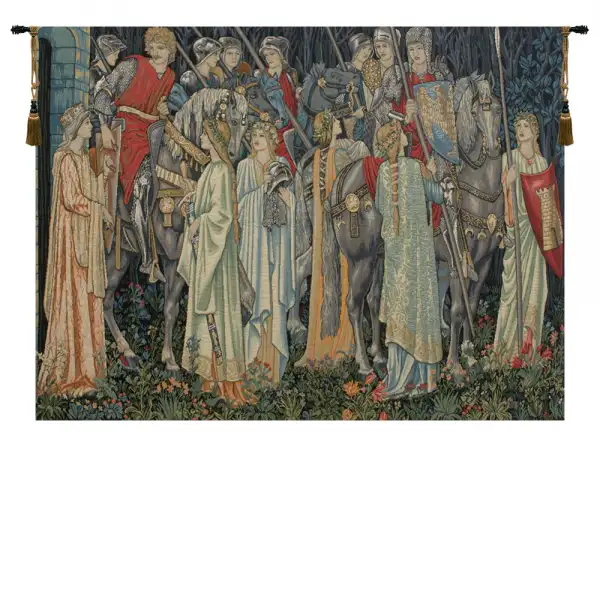 Charlotte Home Furnishing Inc. Belgium Tapestry - 80 in. x 54 in. William Morris | Holy Grail I