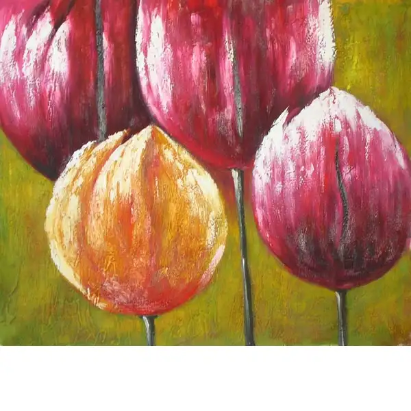 Spring Tulips Canvas Oil Painting