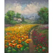 Garden Pathway Canvas Oil Painting
