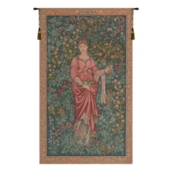 Charlotte Home Furnishing Inc. France Tapestry - 19 in. x 32 in. Edward Burne Jones | Pomona French Wall Tapestry