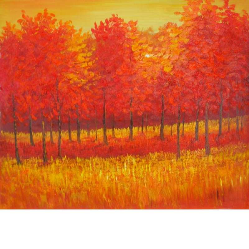 Autumn Wilderness Canvas Oil Painting