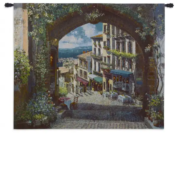 Charlotte Home Furnishing Inc. North America Tapestry - 53 in. x 41 in. | Arch de Cagnes