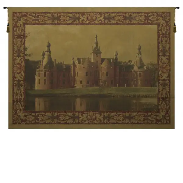 Charlotte Home Furnishing Inc. Belgium Tapestry - 72 in. x 54 in. | Castle of Ooidonk Belgian Tapestry