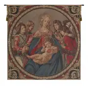 Maria Dolorosa European Tapestries - 28 in. x 28 in. Cotton/Viscose/Polyester by Sandro Botticelli