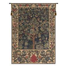 Tree of Life I European Tapestry Wall Hanging
