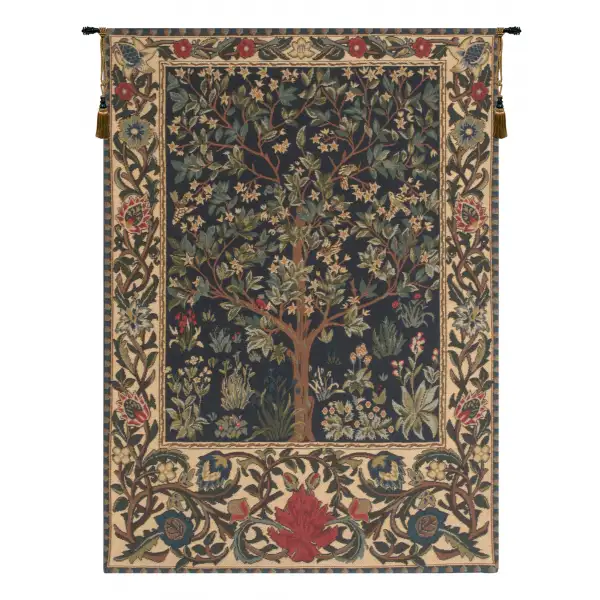 Charlotte Home Furnishing Inc. Belgium Tapestry - 19 in. x 24 in. William Morris | Tree of Life I
