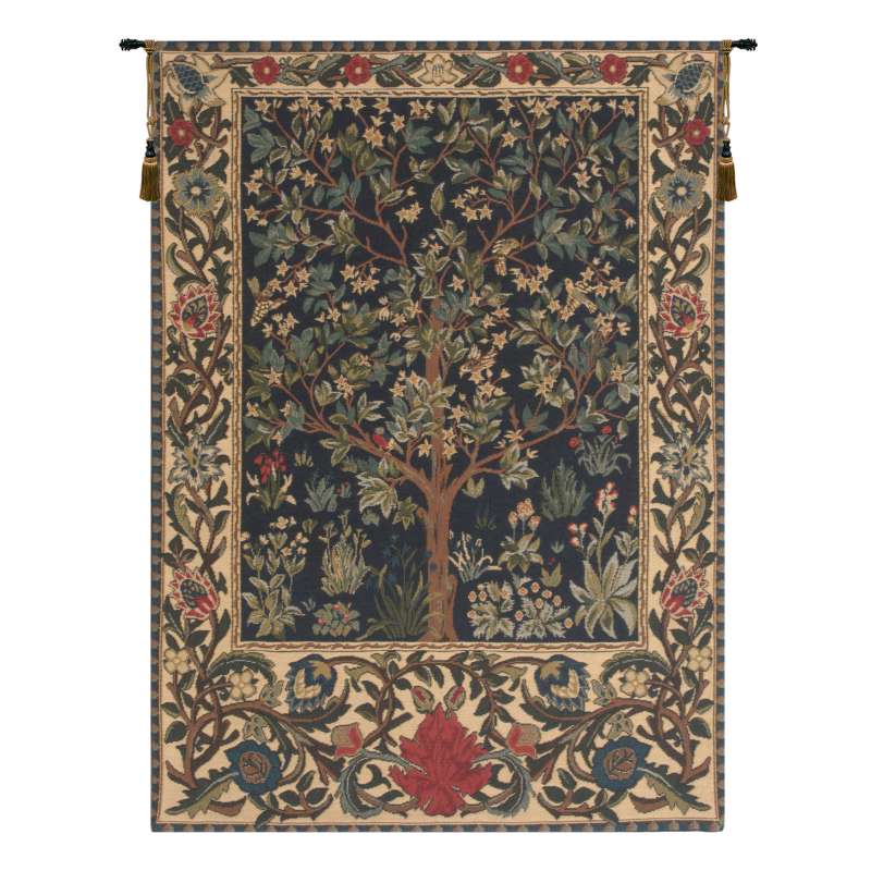 Tree of Life I European Tapestry Wall Hanging