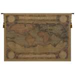 Antique Map European Tapestry Wall Hanging
