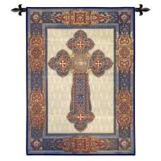Gothic Cross Tapestry Wall Hanging