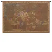 Bouquet with Grapes Red Italian Tapestry