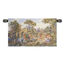 Traghetto Ferry Crossing Italian Tapestry Wall Hanging
