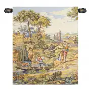 Barcaiolo Italian Tapestry - 16 in. x 18 in. Cotton/Viscose/Polyester by Francois Boucher