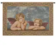 Raffaello's Angels Italian Tapestry - 24 in. x 18 in. Cotton/Viscose/Polyester by Raphael
