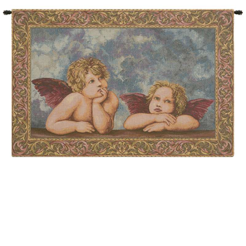 Raffaello's Angels Italian Tapestry Wall Hanging