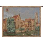Brugges Riverside French Tapestry Wall Hanging