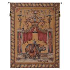 Grotesque Elephant French Tapestry Wall Hanging