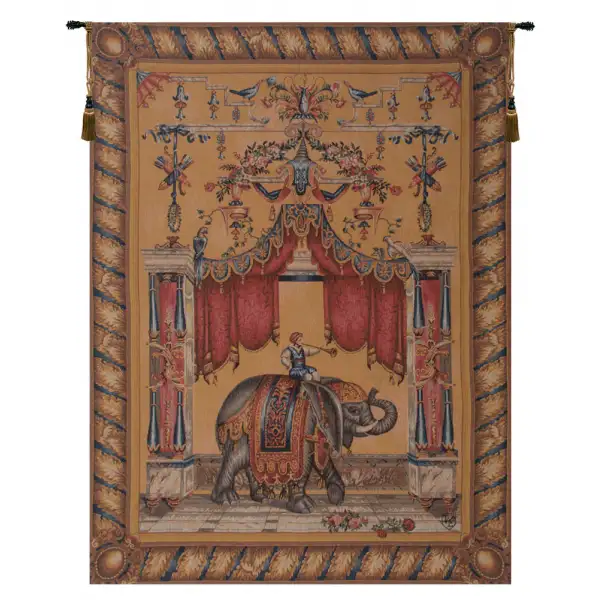 Grotesque Elephant French Wall Tapestry