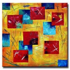 Multicolored Scatter Canvas Art
