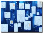 Ice Blue Canvas Wall Art