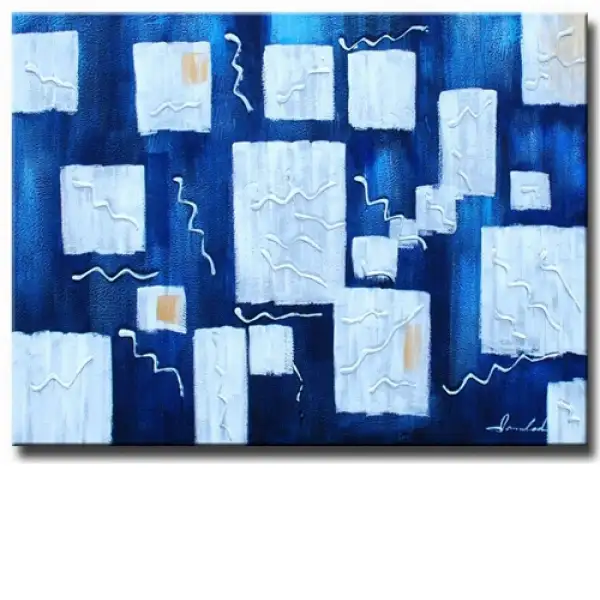 Ice Blue Canvas Wall Art