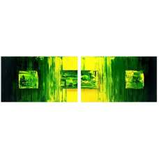 Green Wax Canvas Art