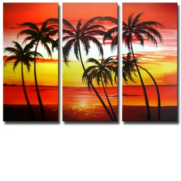 Towering Palms Canvas Wall Art
