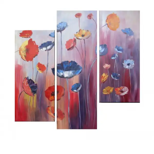 Untamed Poppies Canvas Wall Art