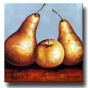 Golden Pears Canvas Wall Art