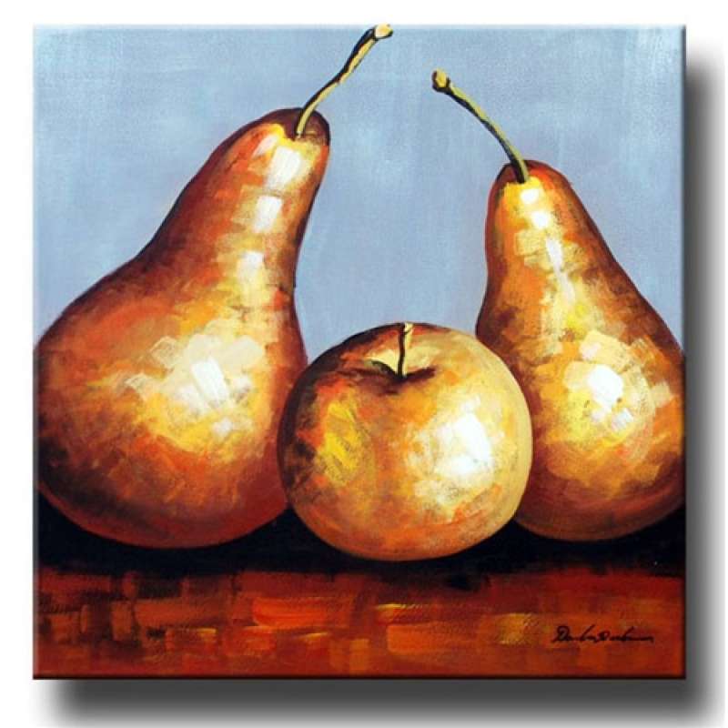 Golden Pears Canvas Art