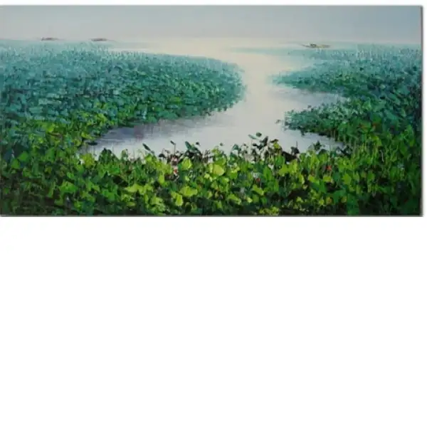 Inland Waterway Canvas Wall Art