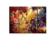 Coral Bouquet Canvas Wall Art