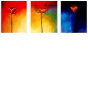 Triage of Tulips Canvas Wall Art