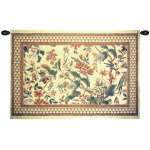 Le Coq with Flower European Tapestry Wall Hanging